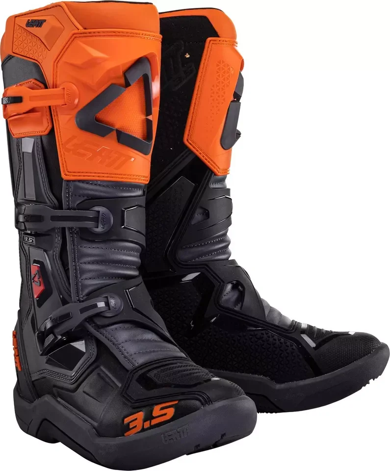 N ー LEOTA Bota Leatt 3.5 Laranja/Preto - Spinelli Motos Boutique